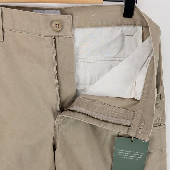 Sonoma Canas Cargo Shorts Men's 32x10 Relaxed Fit Bermuda Khaki Enzyme-Wash - Picture 7 of 11